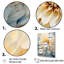 Dahlia simple beige et bleu - impressions d'art mural Dahlia-1067142622-1067142617