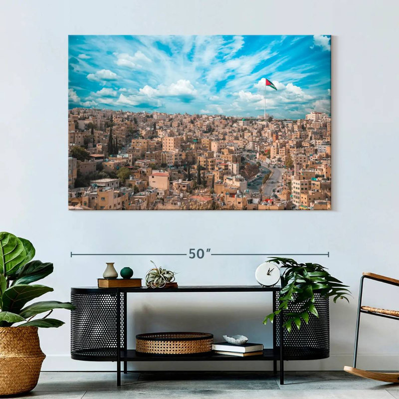 Rorry Amman Jordan Skyline, 34" H x 51" W