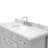 Macnair 48" Single Bathroom Vanity with Carrara White Marble Top-85364319