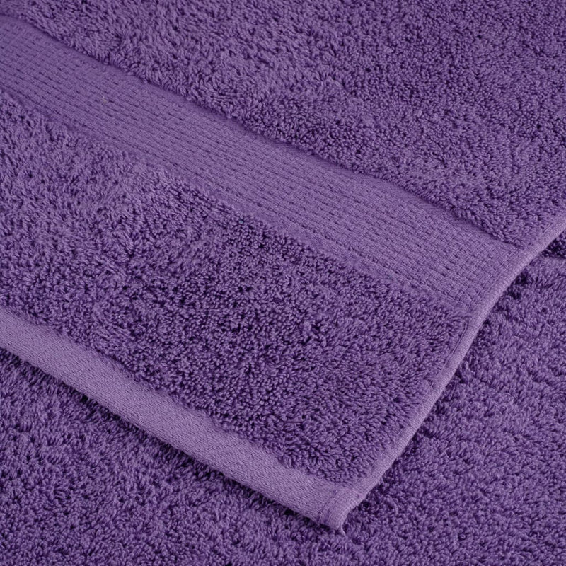 Premium Shower Towels SOLUND 4Pcs 600Gsm, Bath Towels - 4 Pack, Purple