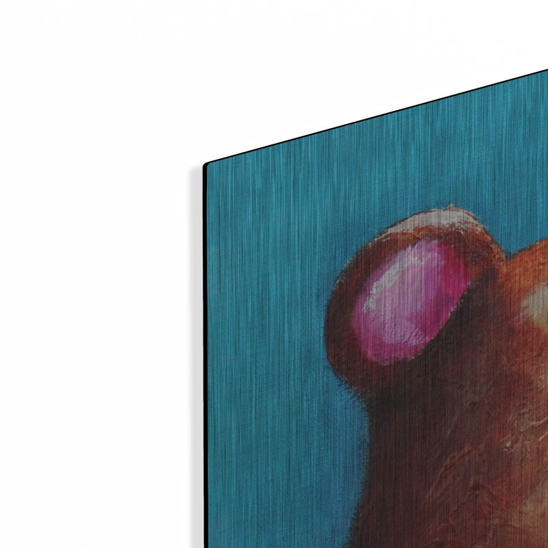 «L'ours brun» par Lucia Stewart, H 36 po x l 36 po