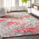 Tapis bleu / rouge Lasley Contemporary