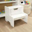 Ahlijah Wooden Step Stool - White-895649417