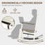 Ensemble de chaises berçantes 3 pièces