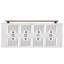 Hotte murale blanche Forno Aria de 60 pouces avec moteur 1200 CFM, ventilateur à 4 vitesses, filtre à charbon-114400314
