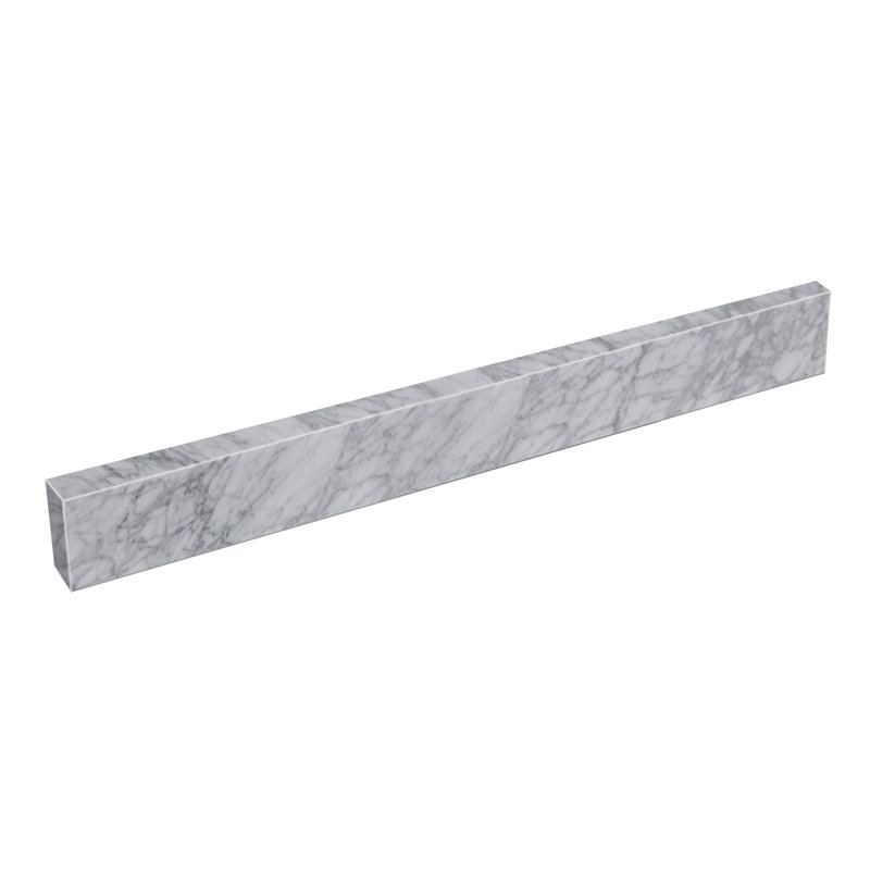 30" x 4" Carrara Marble Backsplash