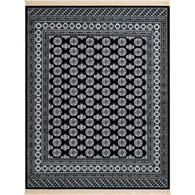  Balikh Tekke Rug, Rectangle 7'10" x 10'