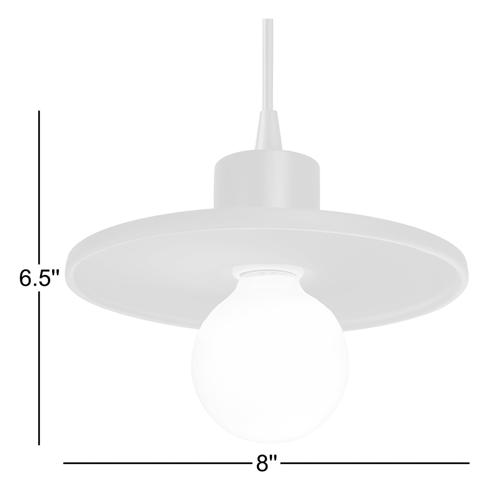 Marlena Dimmable Single Light Pendant, Carbon Matte Black, Matte Black
