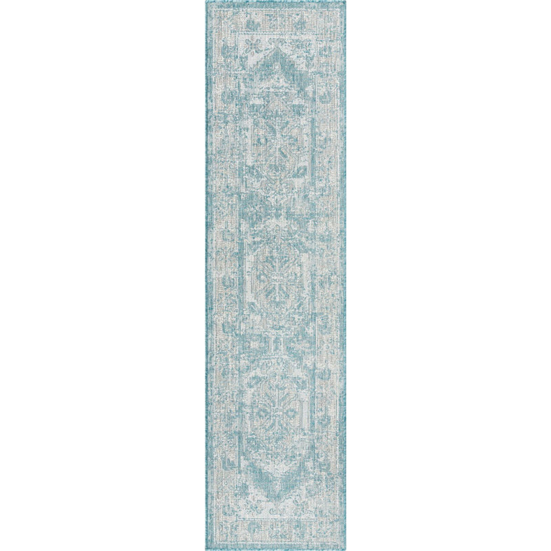 Oriental Indoor / Outdoor Rug, Runner 2' x 7'10"