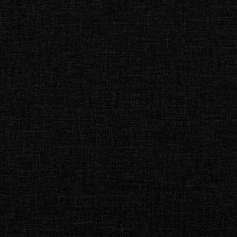 Canapé vidaXL 100% polyester noir, contreplaqué, acier 2 places, Noir