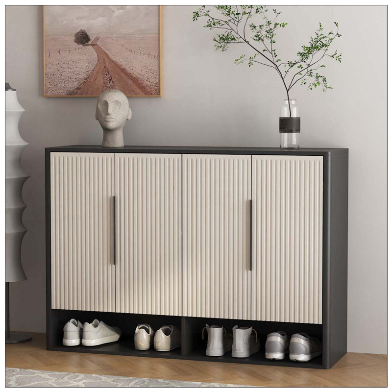 Grande armoire à chaussures moderne avec tablettes réglables