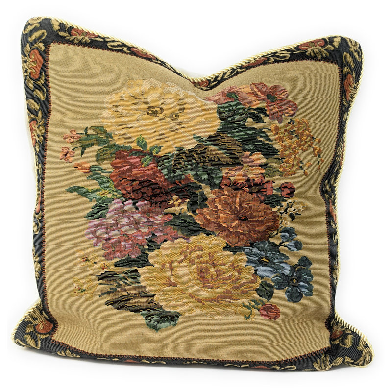 Floral Reversible Pillow Cover