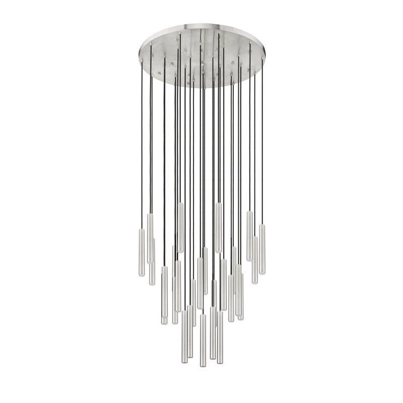 Lustre 27 lumières Lansdown, Nickel brossé