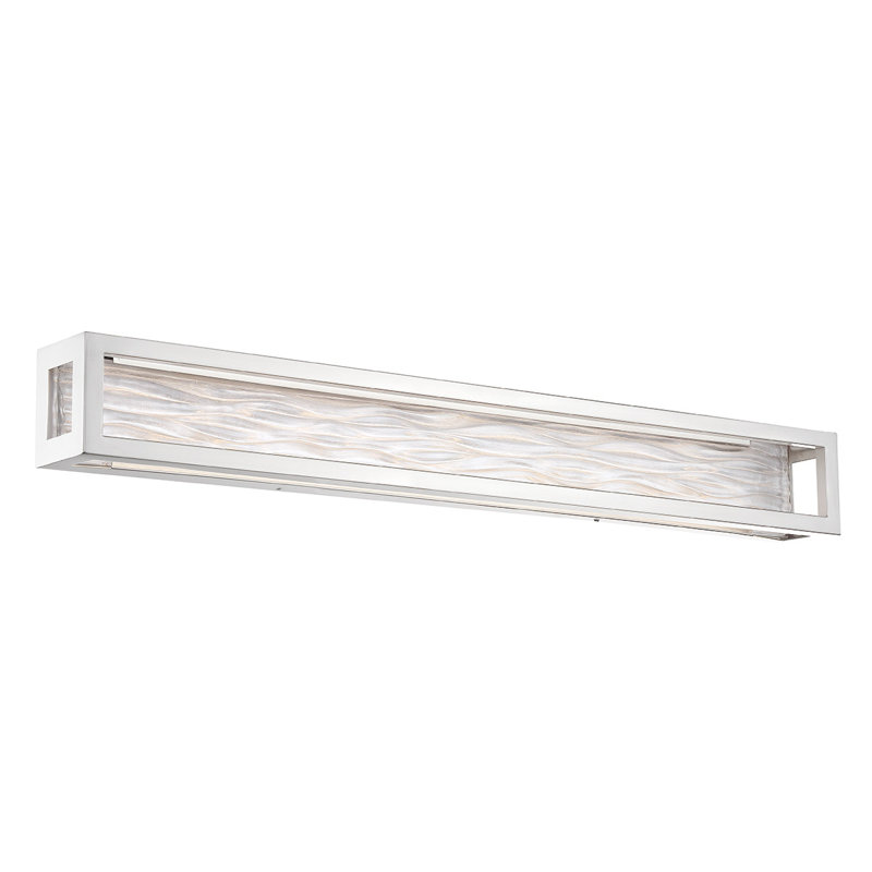 Plafonnier encastré 1 lumière del choc ondulations, 67 W, H 4,75 po x l 38,38 po x P 4 po