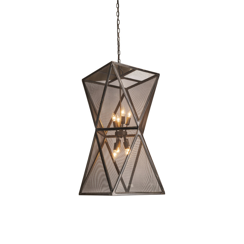 Luminaire suspendu géométrique 8 lumières
