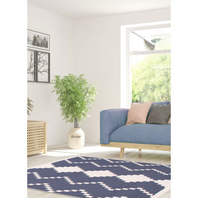 Tapis rectangulaire en coton 5 pi 2 po x 7 pi Kemuel