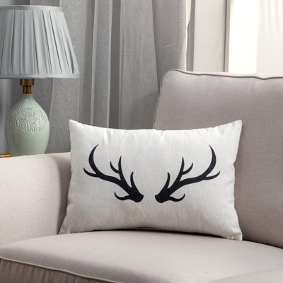 Cottager Antler Throw Pillow