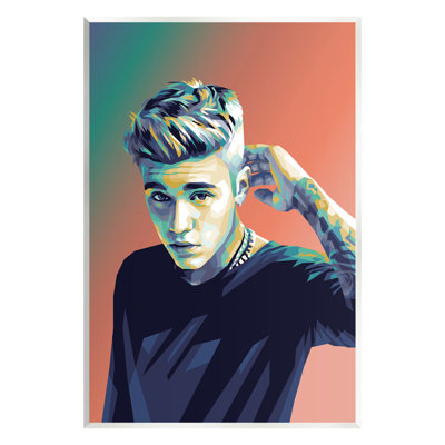 «Pop culture Justin Portrait» par Birch & Ink