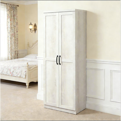 Armoire de rangement robuste à double porte, armoire de chambre à coucher autoportante, garde-manger de cuisine