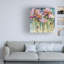 Art mural sur toile tendue - Annelein Beukenkamp «Siberian Iris Mauve» pour décoration de salon, de chambre à coucher ou de bureau - 24 x 24-30393562