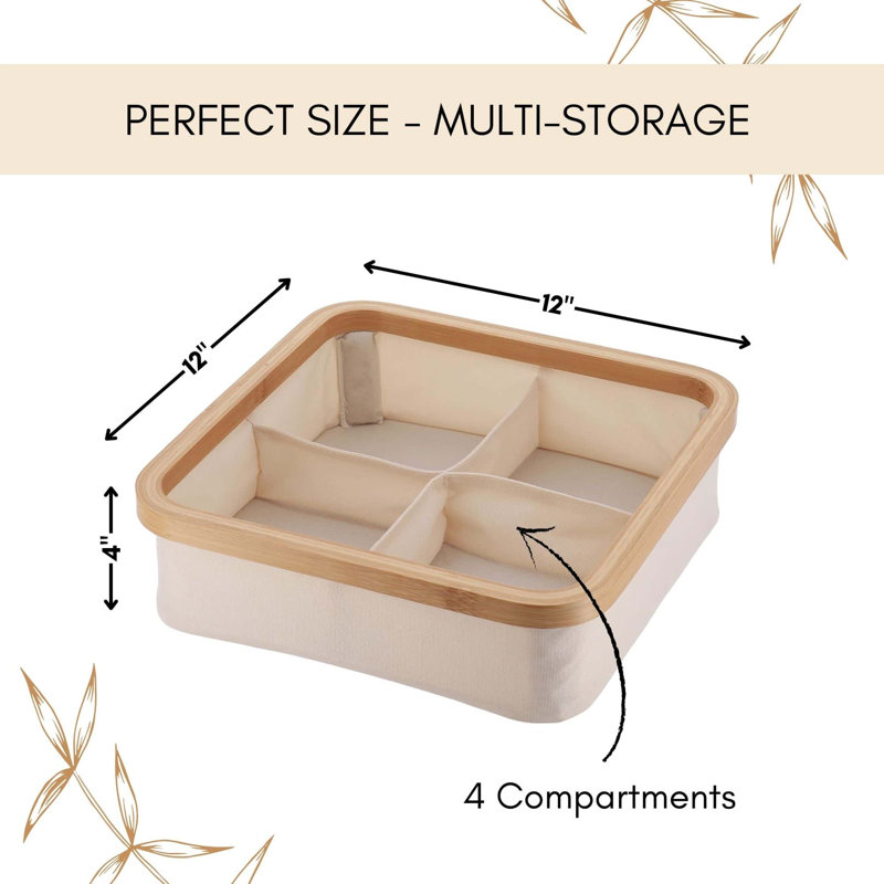 Evideco Decorative Basket, Ivory, 9
