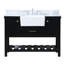 Meuble-lavabo simple 48 po avec dosseret Pelaghia-66286444