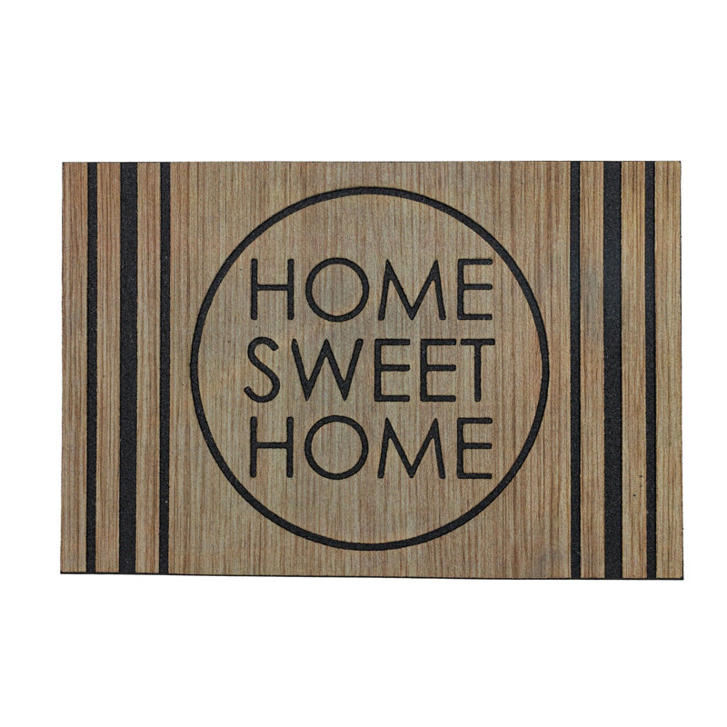 Tapis de porte extérieur antidérapant Modern Home Sweet Home