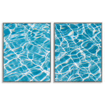 «Wel Weling Pool Water», ensemble de 2 giclées encadrées par Justine Milton