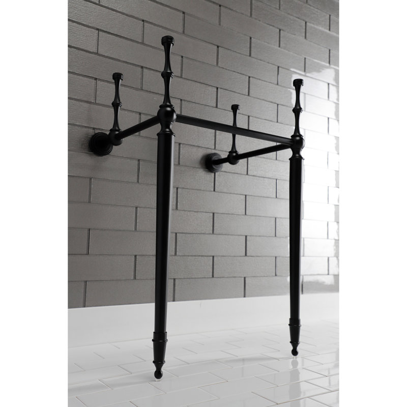 Kingston Brass Edwardian Brass Console Sink Legs, Matte Black