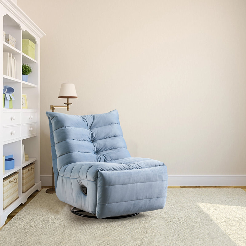 Modern single sofa chair velvet couch suitable for living room, bedroom, Blue Velvet