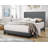 Dasjia Nailhead Trim Upholstered Bed in Gray-1763815297