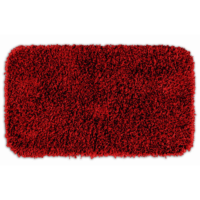 Frechette Nylon Bath Rug with Non-Slip Backing, Chili Pepper Red, 30"" x 50"