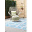 Tapis extérieur floral bleu-57939629