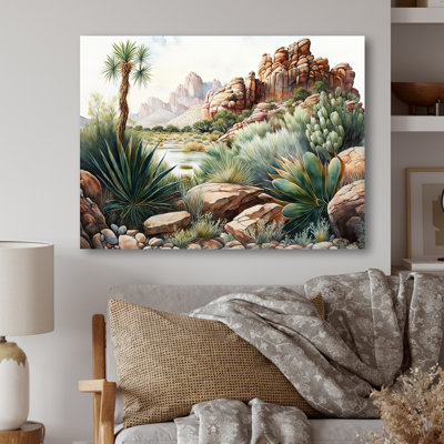 Arizona Desert Cactus II - Western Wall Art