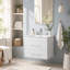 Ensemble de meuble-lavabo mural 24 po avec lavabo intégré en céramique, blanc