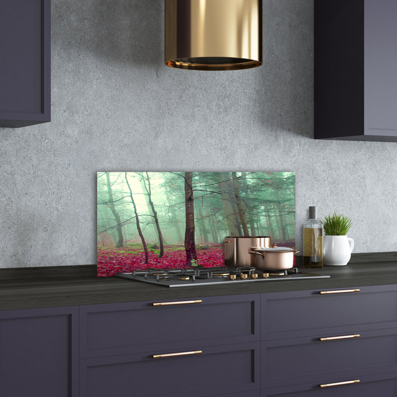 Gelnett 50cm W x 100cm L Glass Peel and Stick Panel