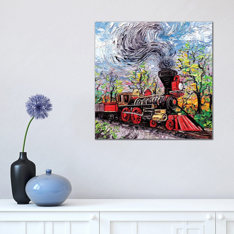 All Aboard by Aja Trier - Wrapped Canvas Gallery-Wrapped Canvas Giclée, 45.72 cm H x 45.72 cm W x 3.175 cm D