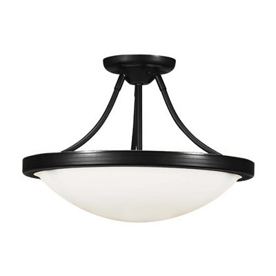 Sakiko Glass Semi Flush Mount