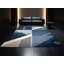 Tapis moelleux moelleux bleu à motif de blocs d'inspiration mondiale Eberhard-1718741363