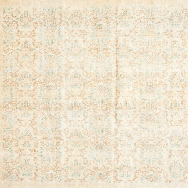 Tapis traditionnel beige / crème Vevay, Carré 6 pi