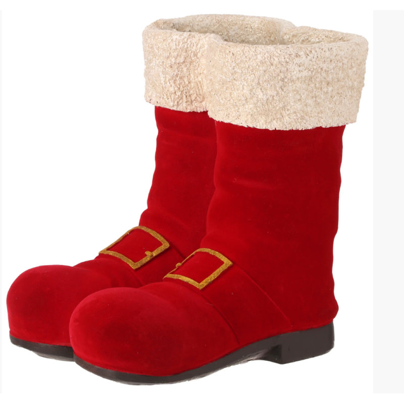 Botte de père Noël en résine 9,5 po