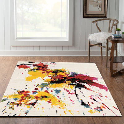 Lindie Abstract Indoor Rug