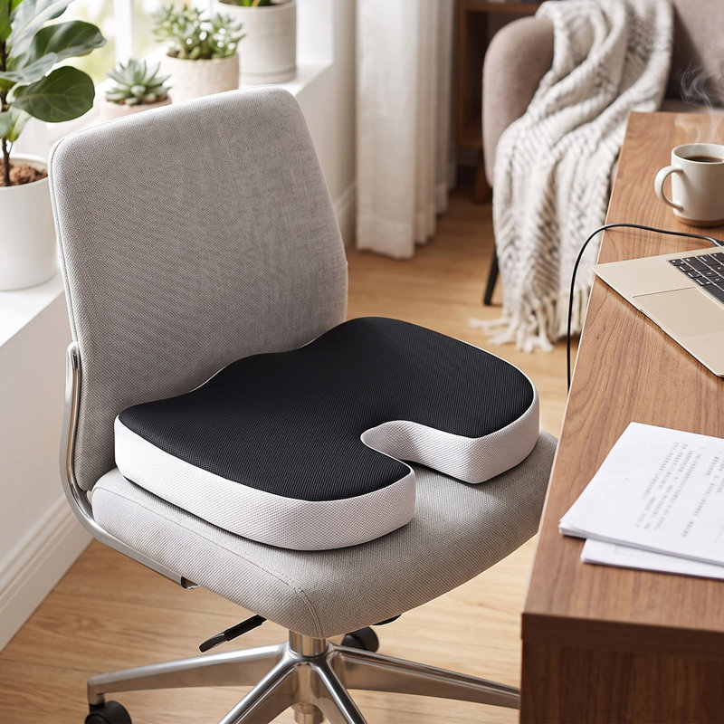1-Piece Memory Foam Non-slip Seat Cushion