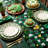 Green Shamrock Plastic Table Runner, St. Patrick’S Day Disposable Party Decor For Kitchen And Dining