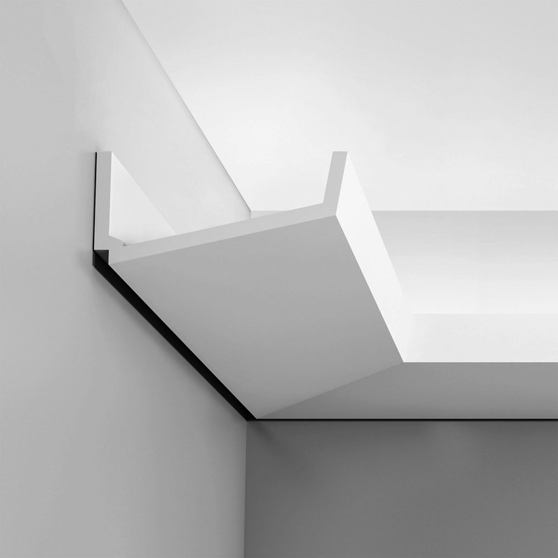 6-3/4 in x 3 in x 78-3/4 in Primed White Plain Polyurethane Crown Moulding