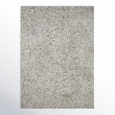 Crispin Abstract Silver/Ivory Area Rug