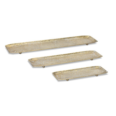 Ensemble de 3 plateaux pour repose-pieds Haisley
