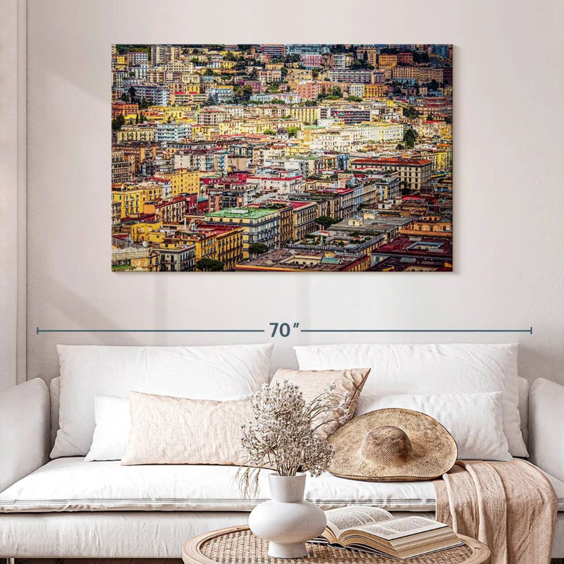 Centre-ville de Naples, H 32 po x l 48 po