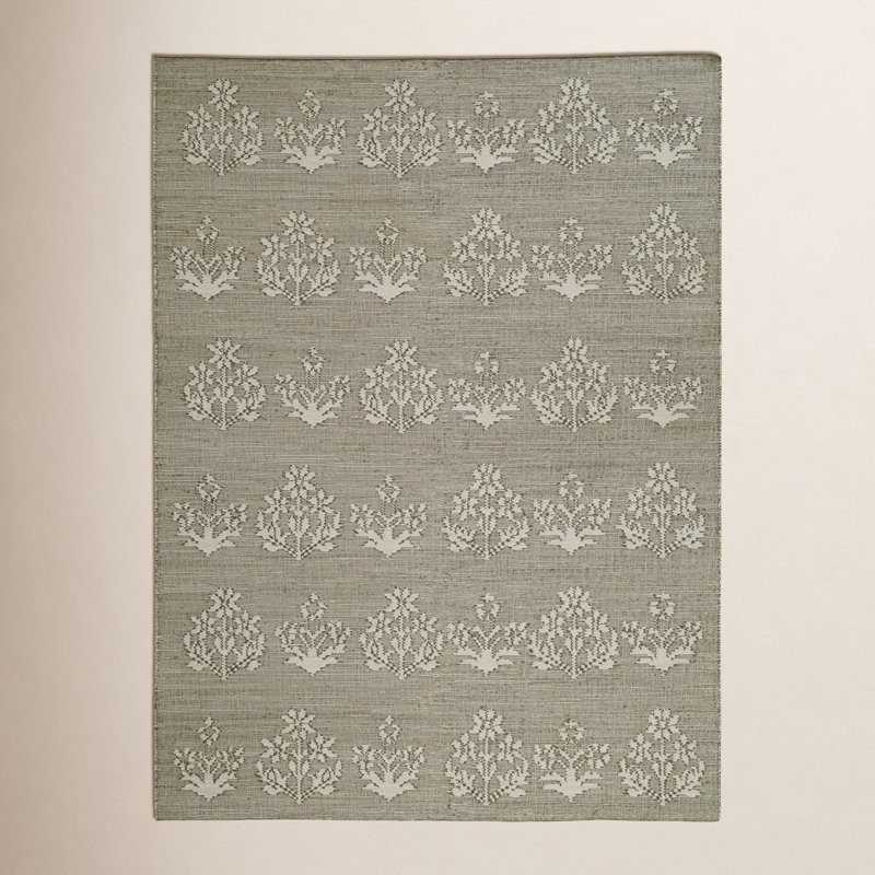 Tapis d'intérieur en jute Heidi, Vert, 8 pi 9 po x 11 pi 9 po