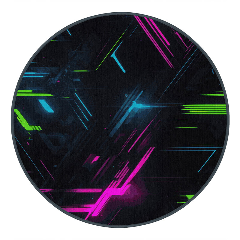 Dynamic Glow Rug, Round 3'